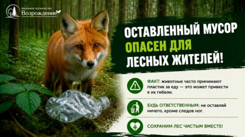 Лес любит чистоту!